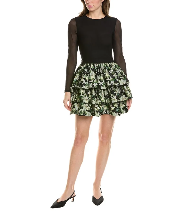 Stylish Women's Attire Bold Silhouette alice + olivia Chara Mini Dress