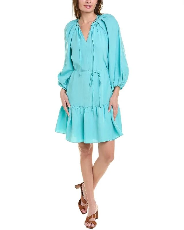 Affordable Women's Attire Minimalist Chic Kobi Halperin Ruby Linen-Blend Mini Dress Affordable Women's Attire Minimalist Chic Kobi Halperin Ruby Linen-Blend Mini Dress