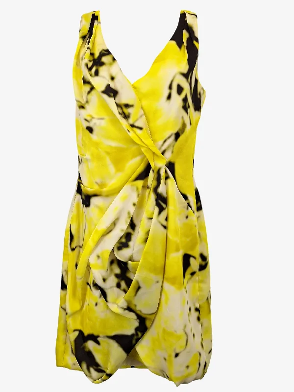 Women's Trendy Garments Limited - Edition Drops Veronika Maine Bright Satin Cocktail Midi Dress Size 8 Women's Trendy Garments Limited - Edition Drops Veronika Maine Bright Satin Cocktail Midi Dress Size 8