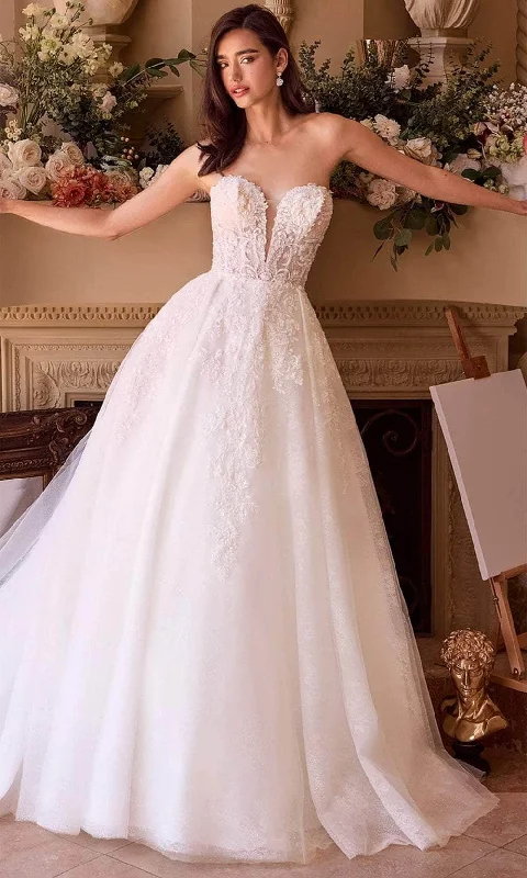 Women's Clothes For Outdoor Events Classic Charm Andrea and Leo WL037 - Plunging Sweetheart Bridal Gown