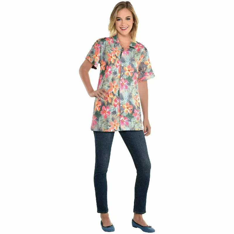 Stylish Women's Outerwear Apparel Update With Cottagecore Styles Floral Hawaiian Shirt - Adults Stylish Women's Outerwear Apparel Update With Cottagecore Styles Floral Hawaiian Shirt - Adults