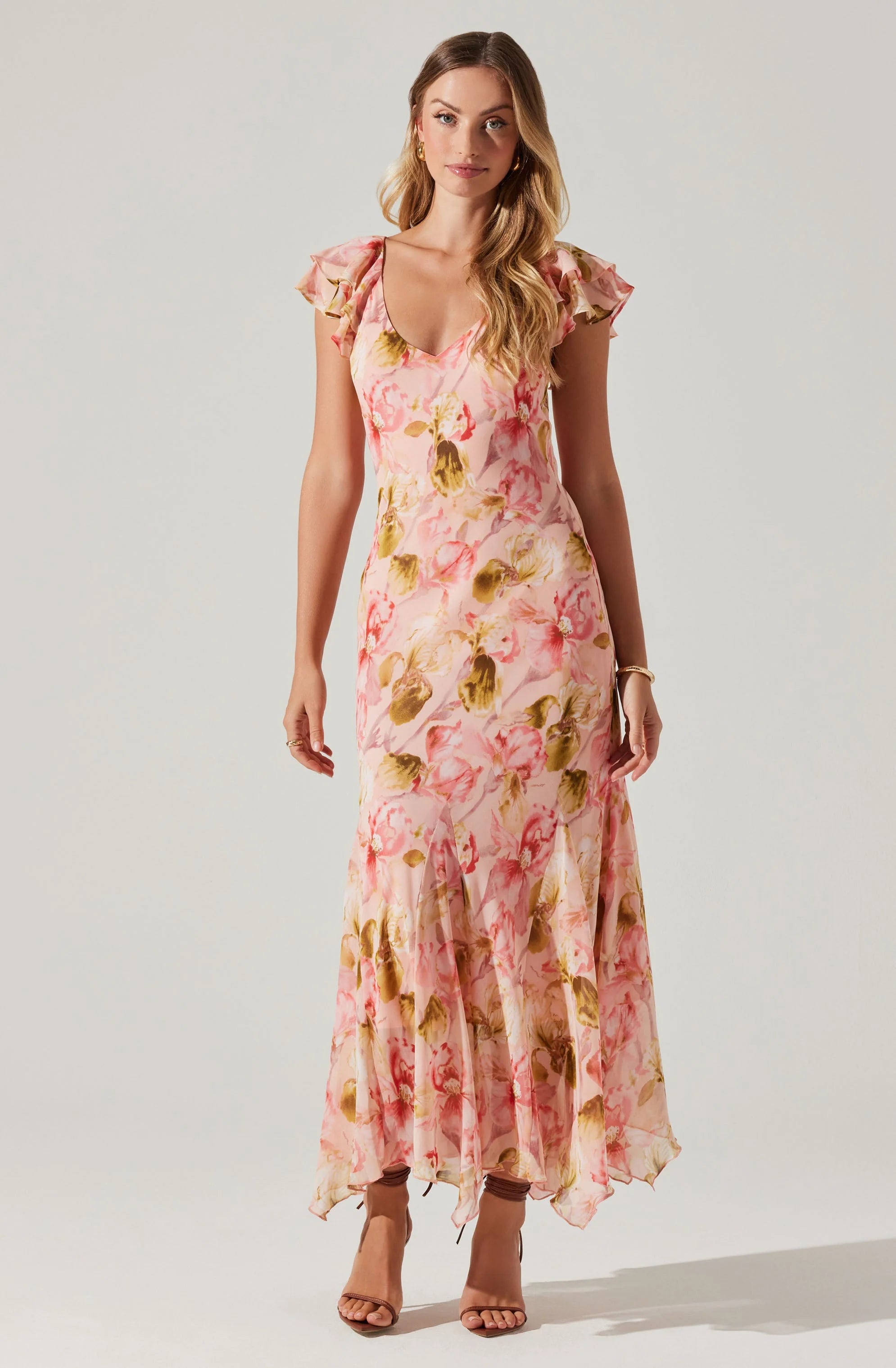 Women's Garments Luxe Layering Wisteria Pink Floral Dress