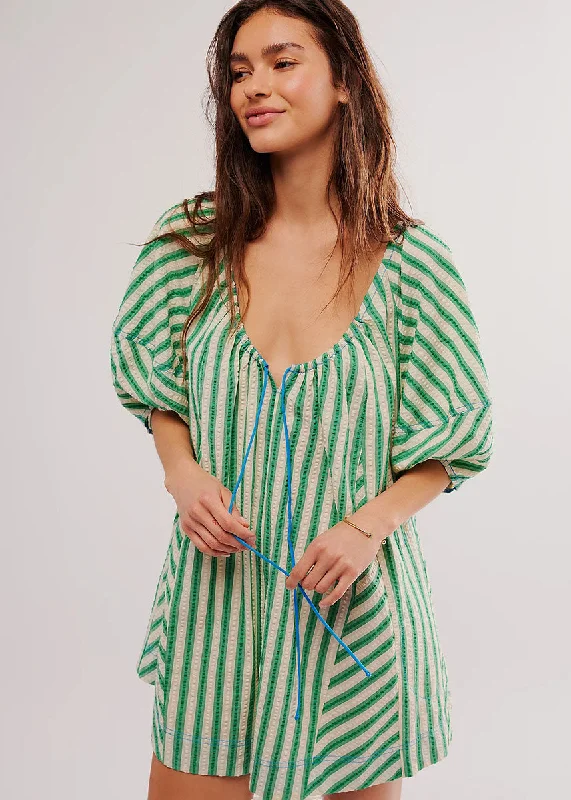 Women's Elegant Clothing Sets Limited Edition Bop Around Romper - Green Combo
