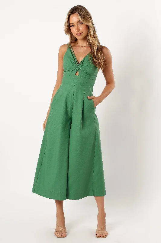 Women's Stylish Casual Garments Spring Fashion Halley Jumpsuit - Green