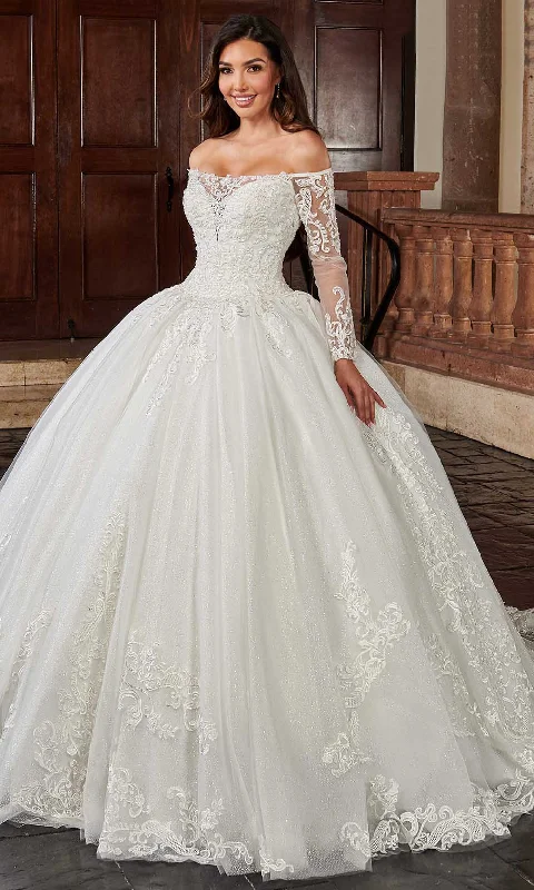 Stylish Women's Garments For Holidays Season Sale Rachel Allan Bridal RB6112 - Embroidered Wedding Ballgown Stylish Women's Garments For Holidays Season Sale Rachel Allan Bridal RB6112 - Embroidered Wedding Ballgown