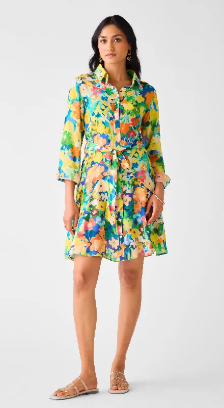 Comfortable Women's Attire Effortless Comfort Multi Muslin Floral Dress