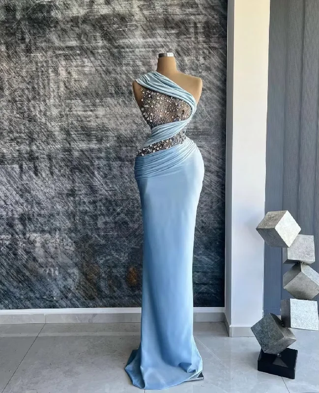 Women's Loungewear Clothes Limited Time Offers New Baby Blue Satin Halter Neck Mermaid Prom Dresses Floor-Length Sleeveless Golden Appliques Formal Evening Gown Custom Women's Loungewear Clothes Limited Time Offers New Baby Blue Satin Halter Neck Mermaid Prom Dresses Floor-Length Sleeveless Golden Appliques Formal Evening Gown Custom