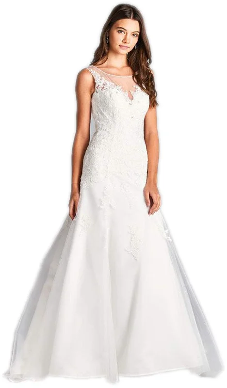 Women's Transitional Attire Odd Size Clearance Sale Trevi Collection - Lace Applique A-line Wedding Gown Women's Transitional Attire Odd Size Clearance Sale Trevi Collection - Lace Applique A-line Wedding Gown