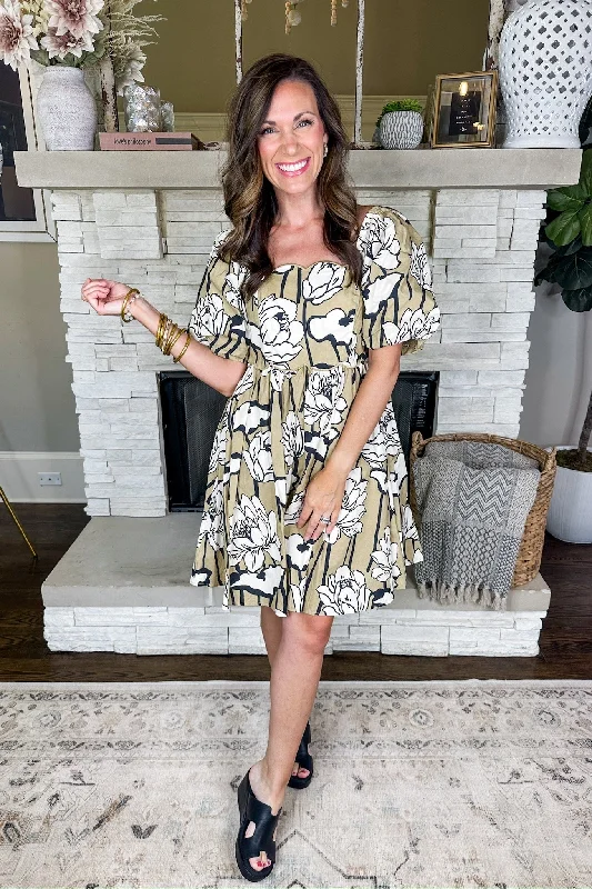 Women's Date Night Outfit Additional Time-Limited Offers Neutral Floral Embroidered Scallop Trim Dress Women's Date Night Outfit Additional Time-Limited Offers Neutral Floral Embroidered Scallop Trim Dress