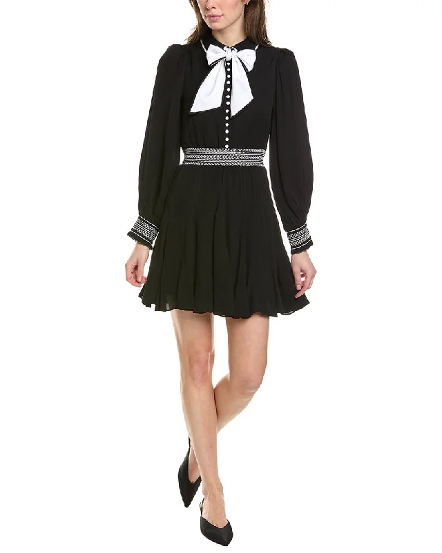 Women's Cozy Winter Attire Bold Patterns alice + olivia Bethany Mini Dress