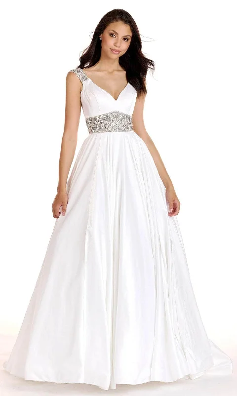 Timeless Women's Garments Fashion Forward Ava Presley 27796 - Jeweled Waist Prom Dress Timeless Women's Garments Fashion Forward Ava Presley 27796 - Jeweled Waist Prom Dress