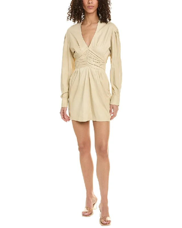 Women's Classic Outfit Chic Sophistication IRO Leather Mini Dress