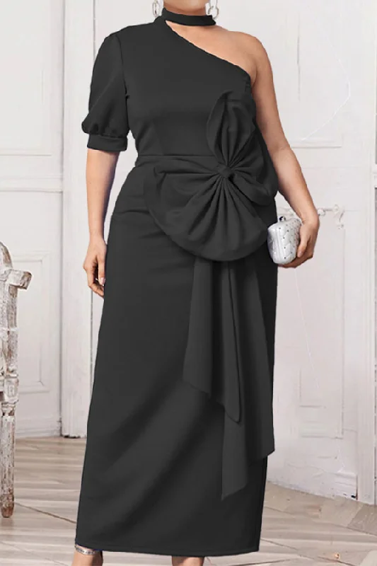 Women's Vintage-Inspired Outfit Fashionista Favorites Bow Decor Modern Halter Collar Maxi Dress Women's Vintage-Inspired Outfit Fashionista Favorites Bow Decor Modern Halter Collar Maxi Dress