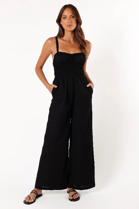 Women's Plus-Size Garments Trendy Styles Williams Jumpsuit - Black