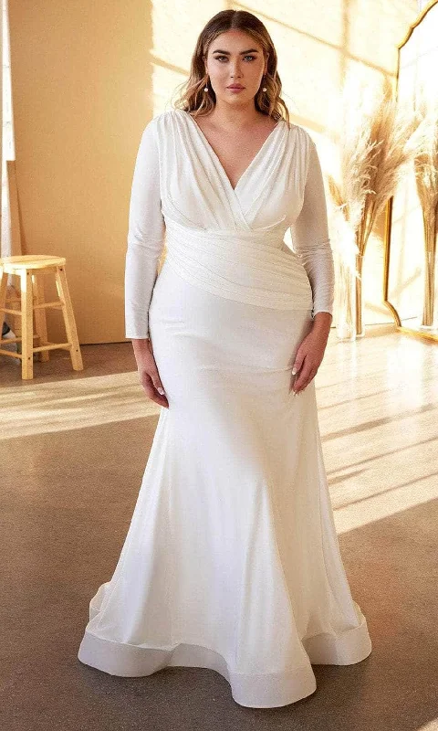 Women's Effortless Casual Outfit Evening Looks Cinderella Divine CD0169C - Long Sleeves Bridal Gown Women's Effortless Casual Outfit Evening Looks Cinderella Divine CD0169C - Long Sleeves Bridal Gown