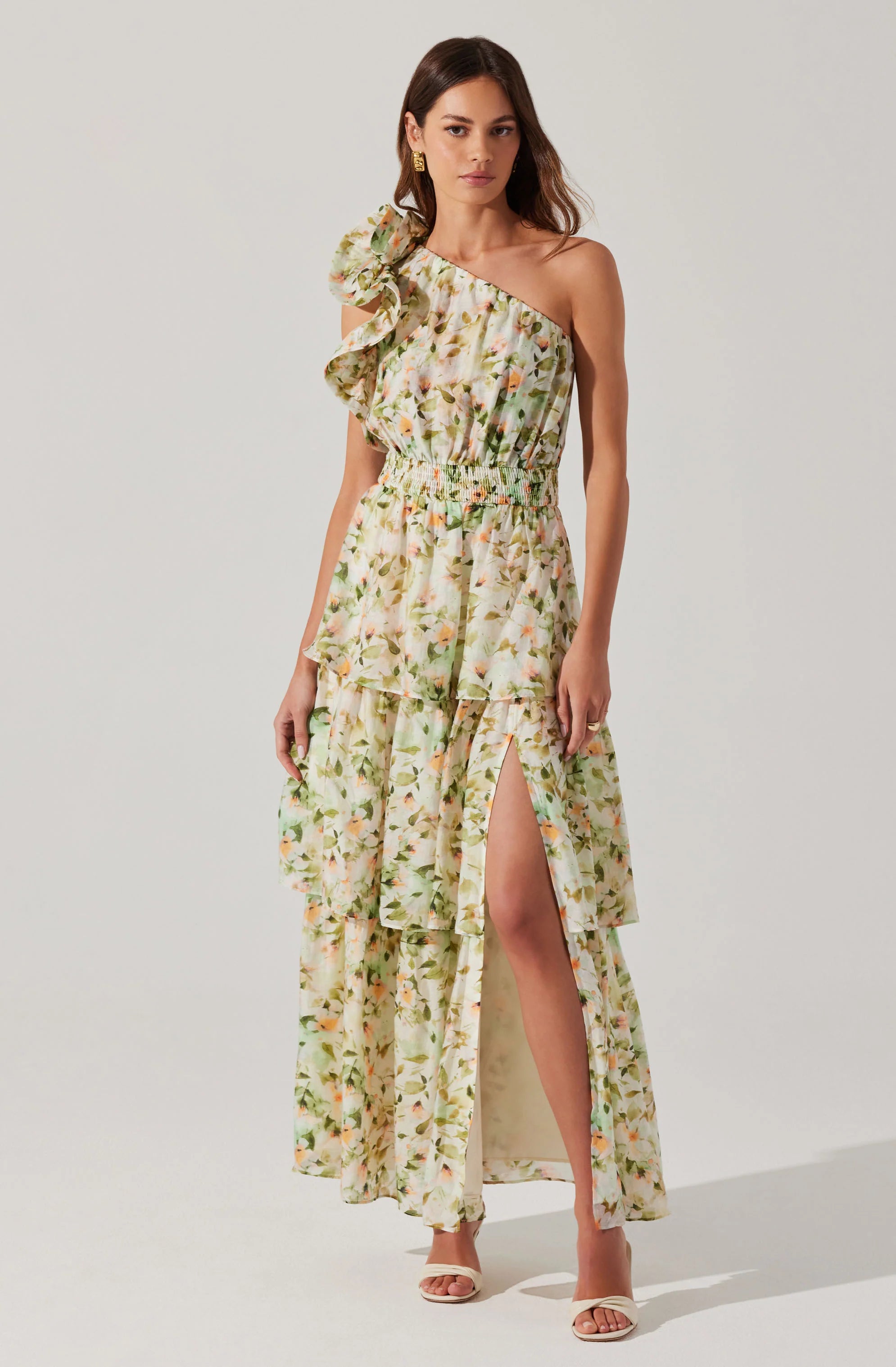 Women's Clothes For The Office Wardrobe Upgrade Green Floral Imelda Dress