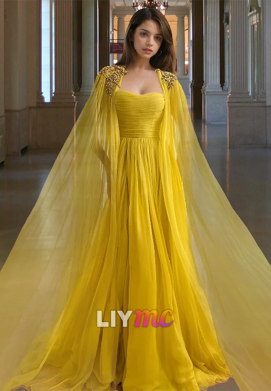 Women's Clothing With Trendy Designs Luxe Layering Off-Shoulder Sleeveless Pleated Appliques A-Line Prom Dress Women's Clothing With Trendy Designs Luxe Layering Off-Shoulder Sleeveless Pleated Appliques A-Line Prom Dress