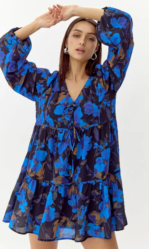 Women's Comfortable Lounge Attire Exquisite Craftsmanship Allison Floral Mini Dress