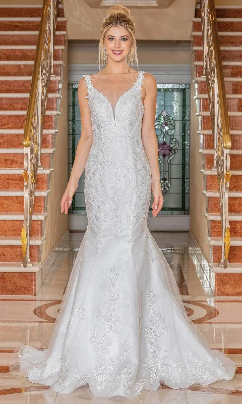 Women's Tops And Clothing Big Savings On Rustic Countryside Styles Dancing Queen 0253 - Embroidered Open Back Wedding Gown Women's Tops And Clothing Big Savings On Rustic Countryside Styles Dancing Queen 0253 - Embroidered Open Back Wedding Gown
