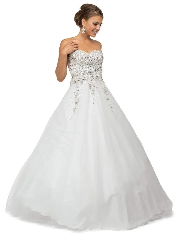 Charming Women's Garments Exclusive Sale Dancing Queen Bridal - 9166 Floor-Length Strapless Sweetheart Ballgown Charming Women's Garments Exclusive Sale Dancing Queen Bridal - 9166 Floor-Length Strapless Sweetheart Ballgown