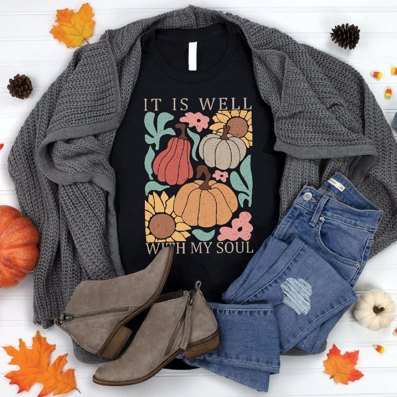 Women's Tailored Outfit Spring Fashion It is Well Fall Tee