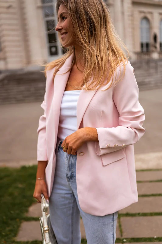 Timeless Women's Clothing New In This Season Blazer Aurore - rose poudré