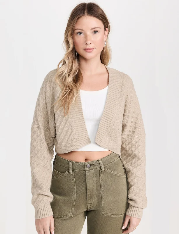 Vintage-Inspired Women's Clothes Flash Sale Marlowe Cardi, Feather Grey