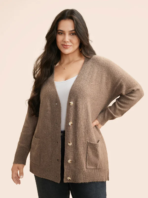 Stylish Outerwear Clothes For Women Cottagecore Rustic Charm Style Airy Cozy V Neck Cardigan Stylish Outerwear Clothes For Women Cottagecore Rustic Charm Style Airy Cozy V Neck Cardigan