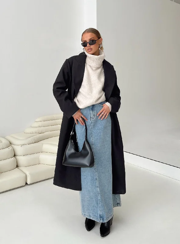 Women's Formal Apparel Chic Trends Unveiled Olsen Coat Black