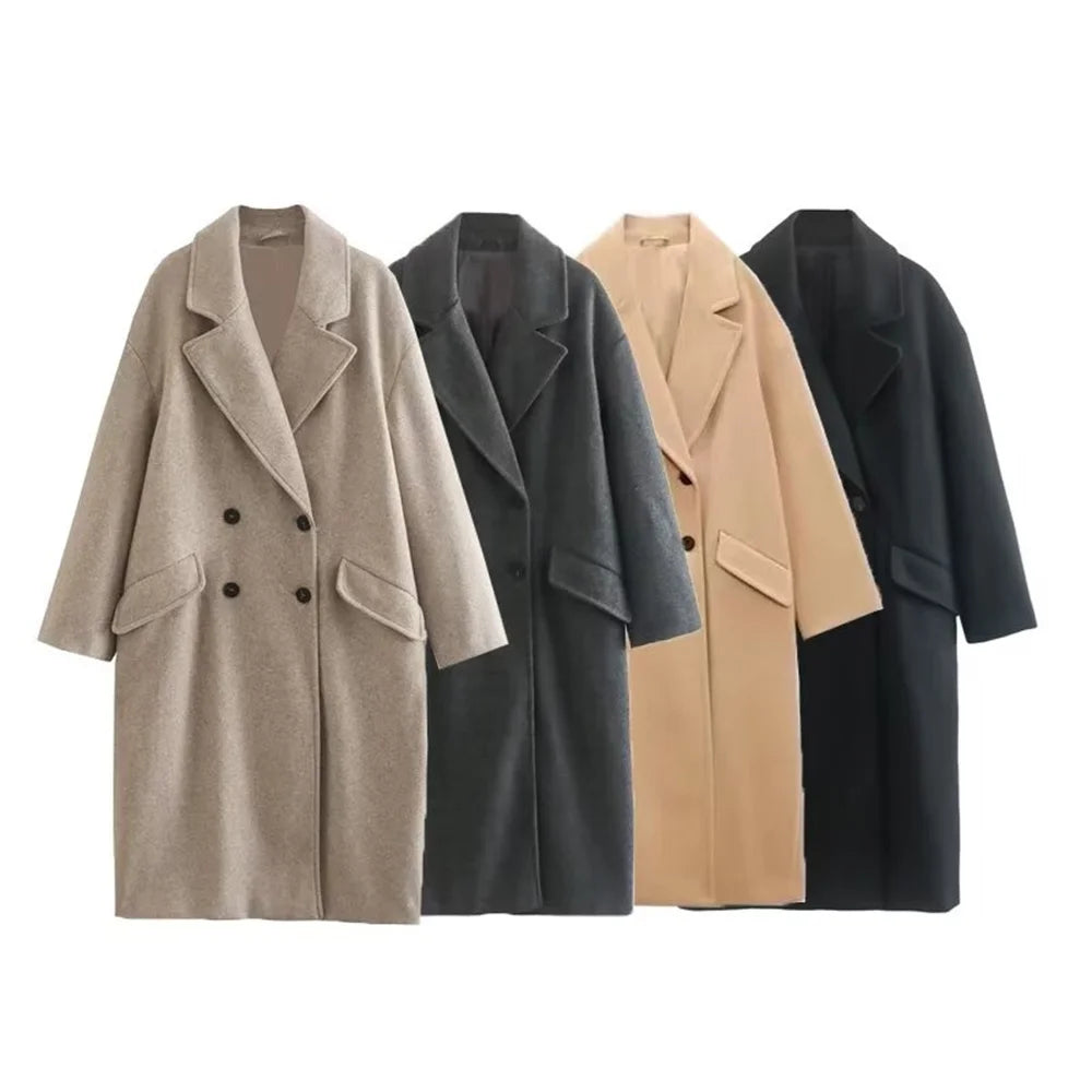 Women's Clothes And Apparel Flash Sale Women's Double-breasted Woolen Trench Coat Fashion Designer Jackets Women's Clothes And Apparel Flash Sale Women's Double-breasted Woolen Trench Coat Fashion Designer Jackets