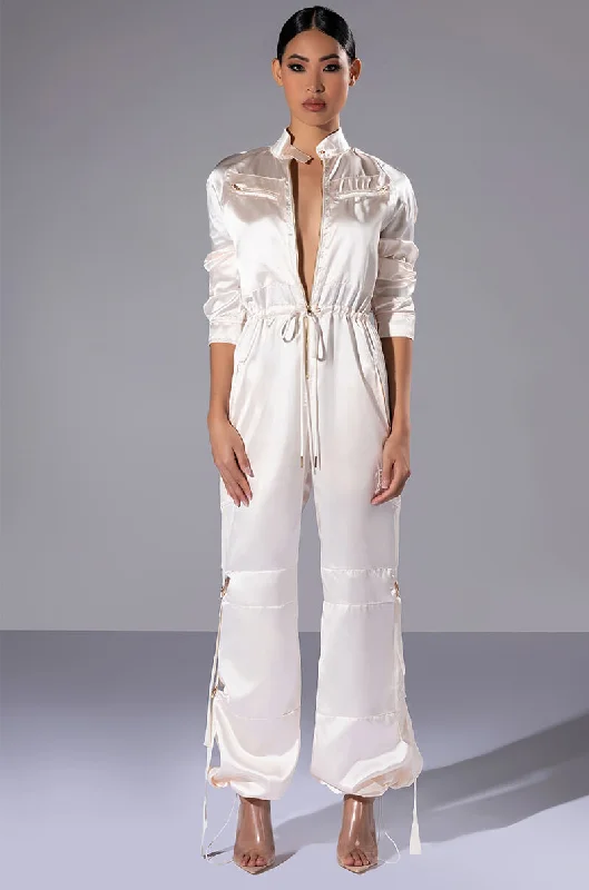 Women's Plus-Size Outfit Flash Sale LISTEN UP UTILITY JUMPSUIT