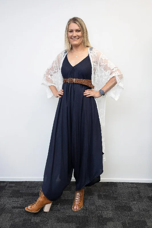 Comfortable Outfit For Women Fashion Essentials Navy Resort Jumpsuit
