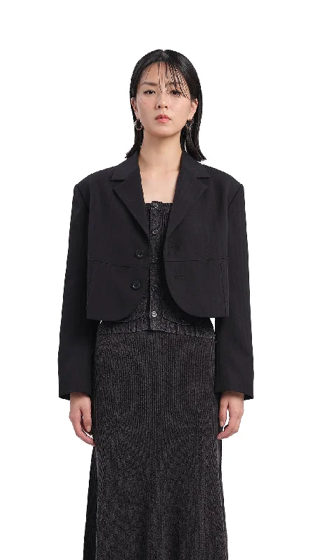 Women's Athletic Apparel Charming Silhouette Short Suit Jacket
