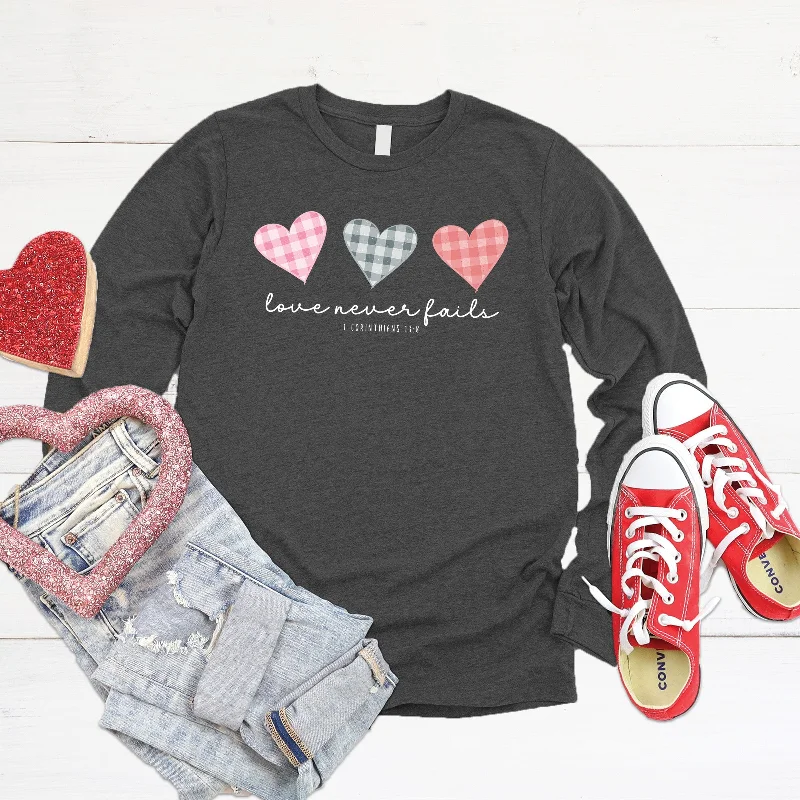 Women's Evening Clothing Y2K Nostalgic Fashion Look Love Never Fails - Plaid Long Sleeve