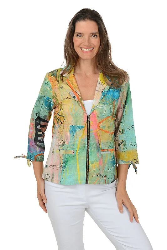 Women's Elegant Apparel Y2K Nostalgic Fashion Look Greeley Zip-Front Jacket
