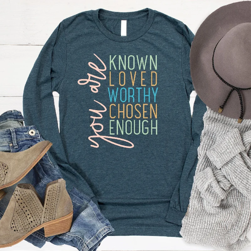 High-Fashion Women's Clothing Feminine Soft - Hued Styles You Are Known Long Sleeve