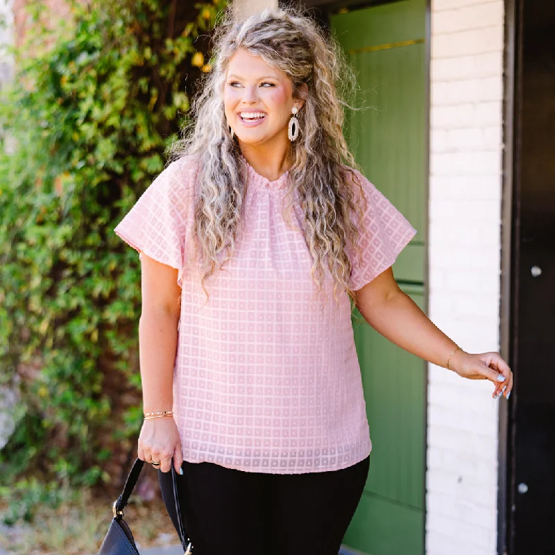 Women's Apparel Flash Sale Now Meet Me In Wonderland Top, Pink
