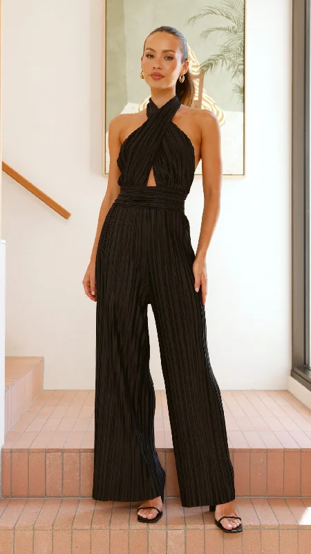 Women's Activewear Outfit The Good Stuff Frances Jumpsuit - Black