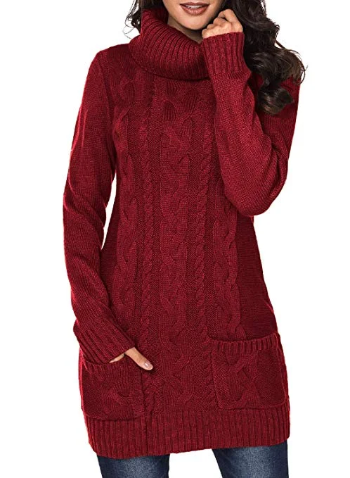 Women's Transitional Clothes Best Sellers TastyHottie - Women Asymmetric Buttoned Collar Knit Stretchable Elasticity Long Sleeve Slim Fit Sweater Dress Women's Transitional Clothes Best Sellers TastyHottie - Women Asymmetric Buttoned Collar Knit Stretchable Elasticity Long Sleeve Slim Fit Sweater Dress