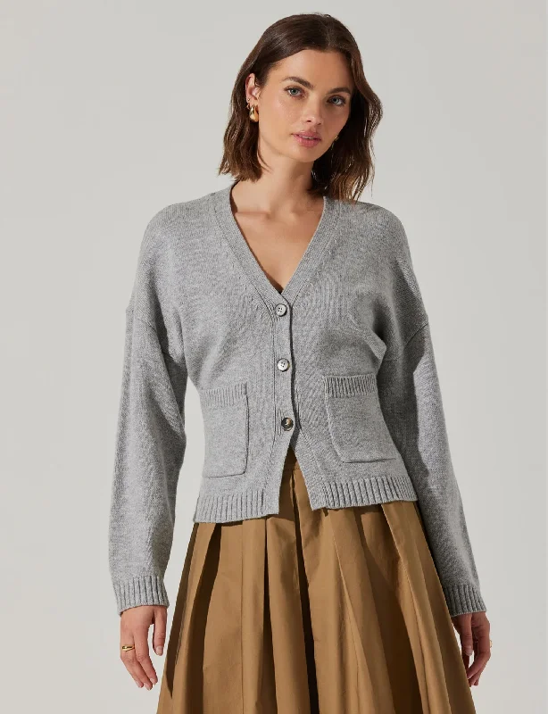 Affordable Luxury Women's Garments Casual Chic Saffi Sweater, Heather Grey