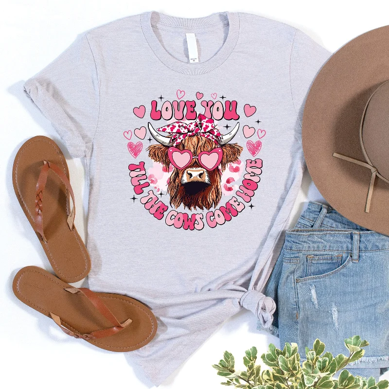 Women's Seasonal Clothing End - Of - Month Blowout Cows Come Home Heart Tee