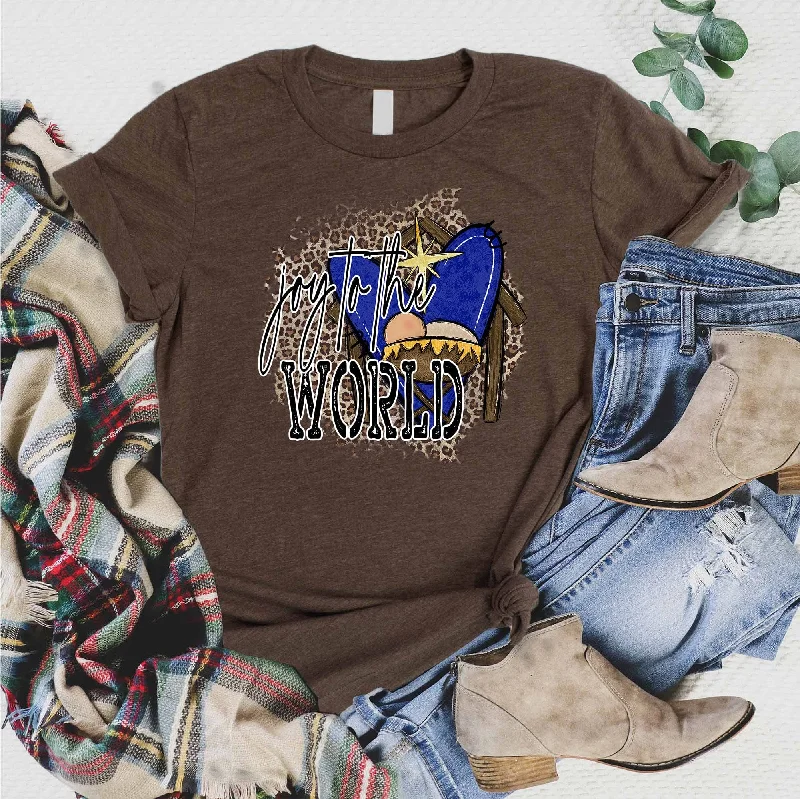 Women's Transitional Garments Seasonal Picks Joy To The World Leopard Tee