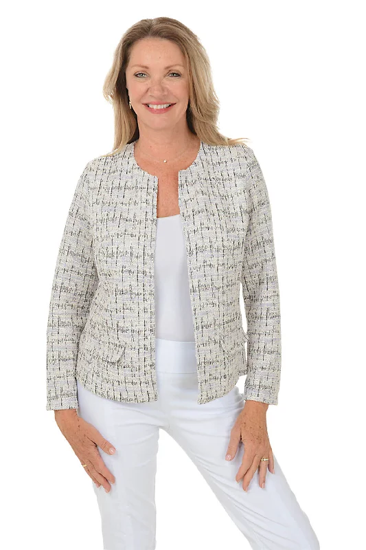 Chic Clothing For Women Wardrobe Upgrade Mauve Tweed Boucle Jacket