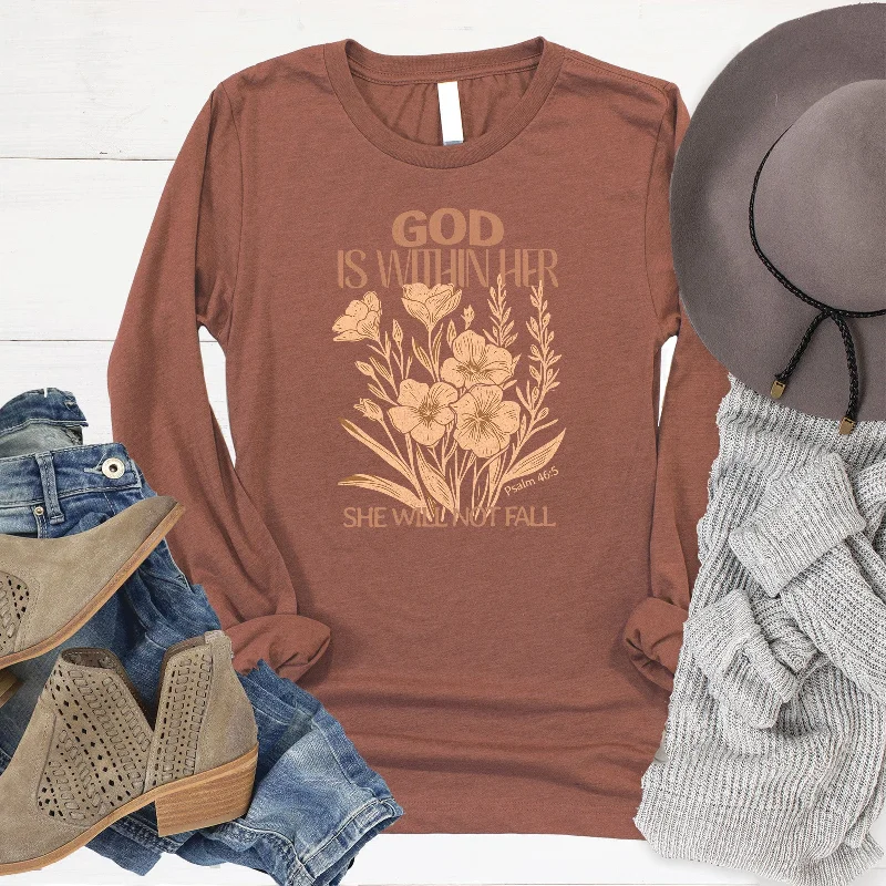 Sustainable Fashion Clothing For Women Best-Sellers God Is Within Her Long Sleeve