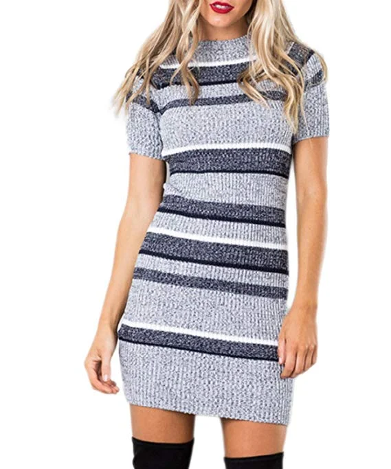 Women's Professional Clothes Crazy Price Slashing TastyHottie - Womens Knitted Sweater Dress Short Sleeve Pullover Mini Jersey Dress Women's Professional Clothes Crazy Price Slashing TastyHottie - Womens Knitted Sweater Dress Short Sleeve Pullover Mini Jersey Dress