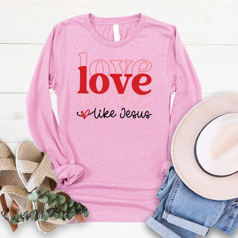 Women's Transitional Outfit Latest Trends Love Like Jesus Long Sleeve