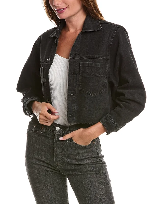 Women's Professional Attire Hot Trends Saltwater Luxe Cropped Denim Jacket