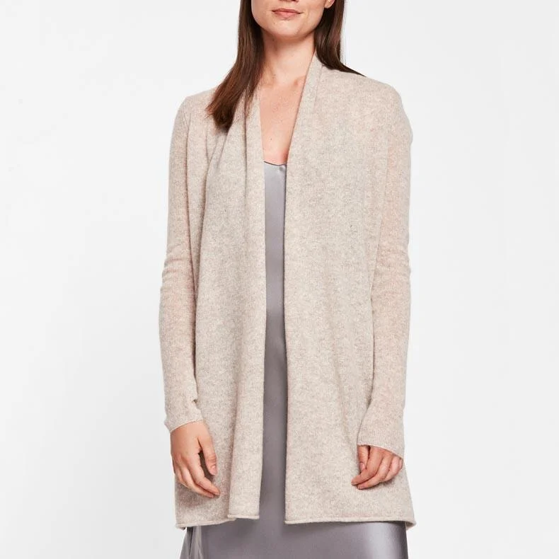 Women's High-Fashion Outfit Trendy Women's Wear Collection Trapeze Duster (Sand Heather) Women's High-Fashion Outfit Trendy Women's Wear Collection Trapeze Duster (Sand Heather)