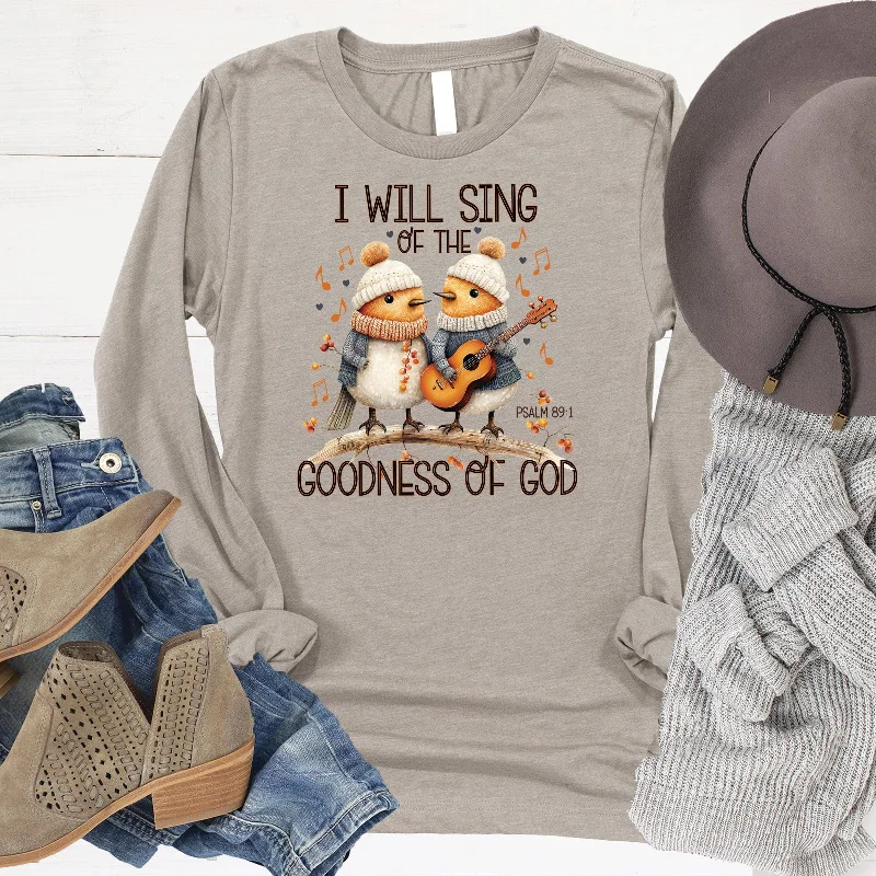 Women's Elegant Evening Outfit Big Savings I Will Sing of The Goodness Long Sleeve