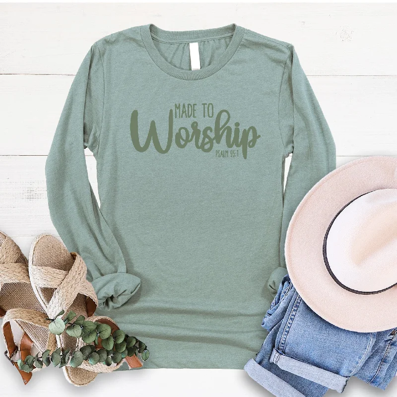 Fashionable Women's Clothes Modern Romance Made to Worship Long Sleeve